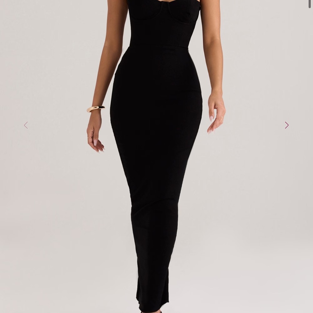 House of CB Black Strapless Dress